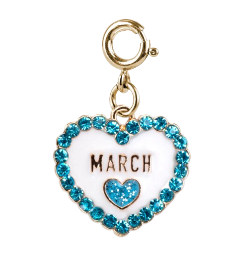 Gold March Birthstone Charm