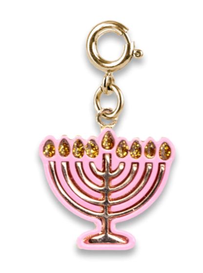 Gold Menorah Charm