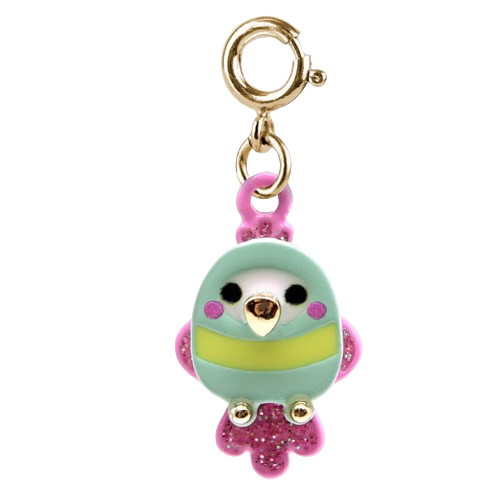 Gold Tropical Bird Charm