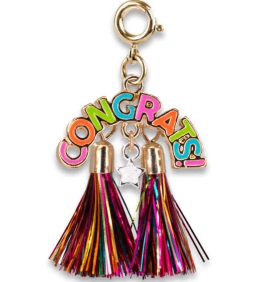 Gold Congrats Charm