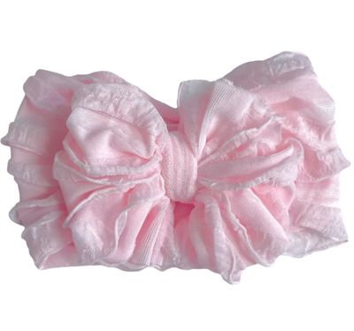 Perfect Pink Ruffled Headband