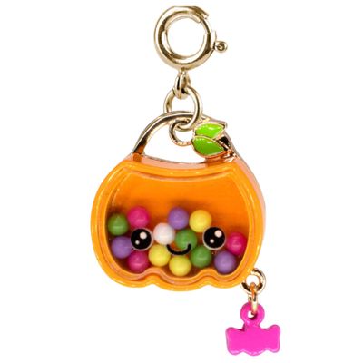 Gold Trick-or-Treat Pumpkin Shaker Charm Gold Trick-or-Treat Pumpkin Shaker Charm