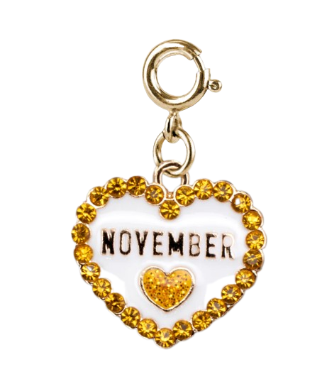 Gold November Birthstone Charm