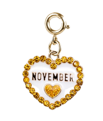 Gold November Birthstone Charm