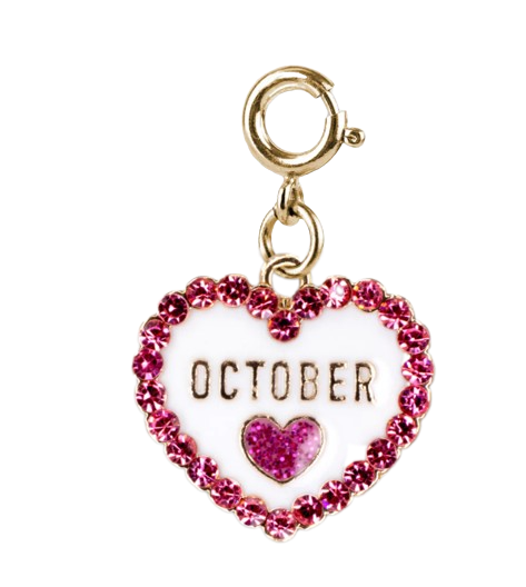 Gold October Birthstone Charm
