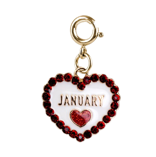 Gold January Birthstone Charm