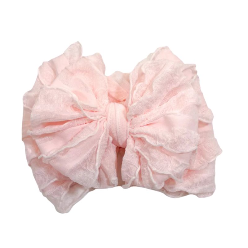 Sweet Pink Ruffled Headband
