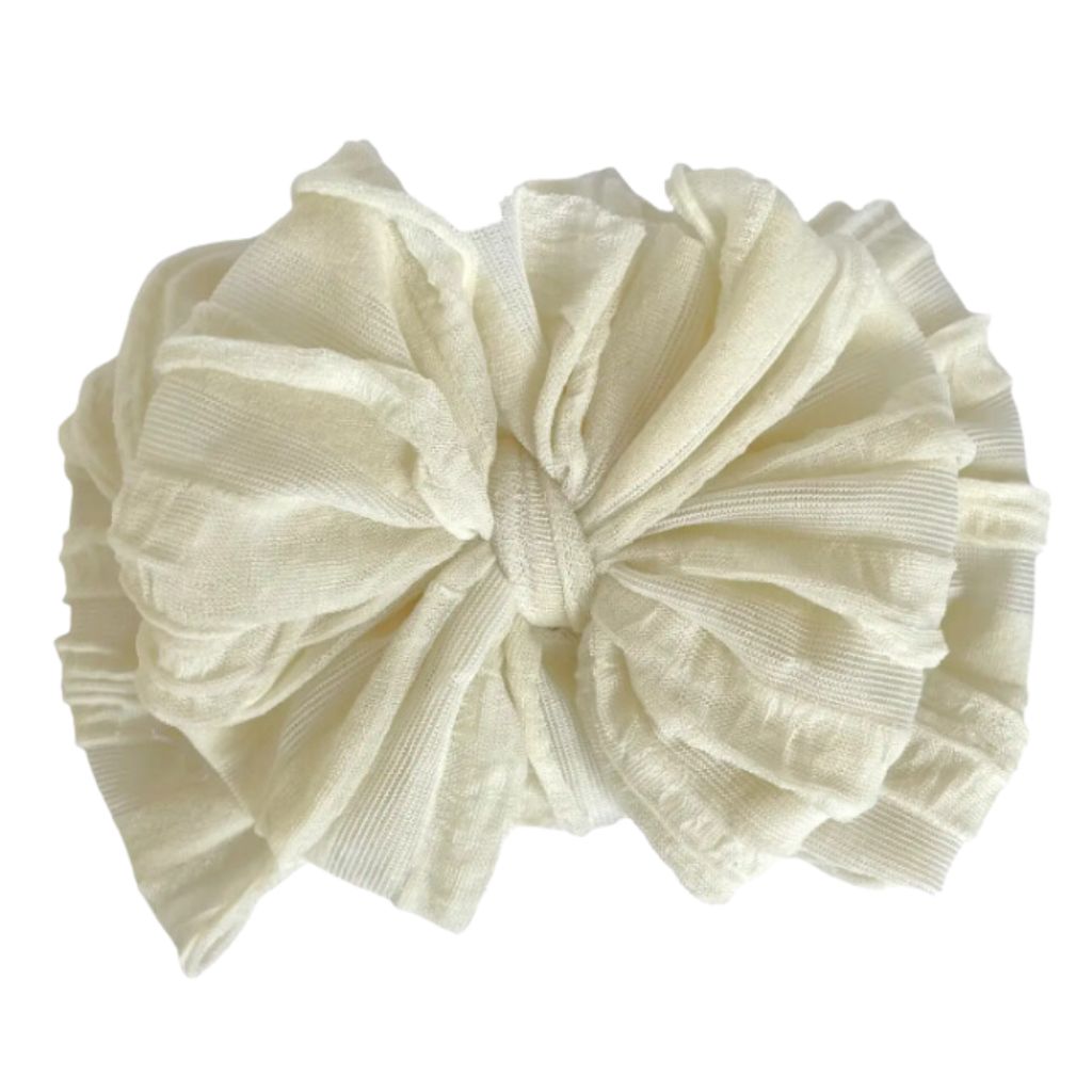 Ivory Ruffled Headband