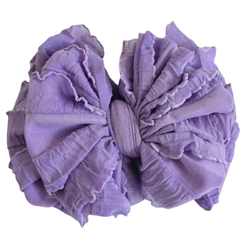 Orchid Ruffled Headband