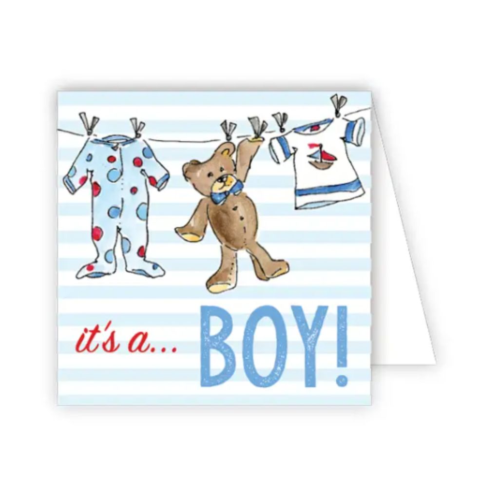It's a Boy Clothesline Card
