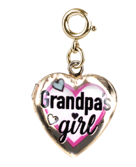 Gold Grandpa Girl's Locket Charm