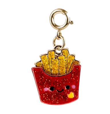 Gold Glitter French Fries Charm