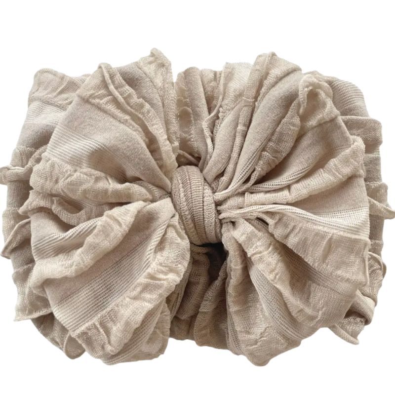 Champagne Ruffled Headband