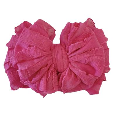 Hot Pink Ruffled Headband