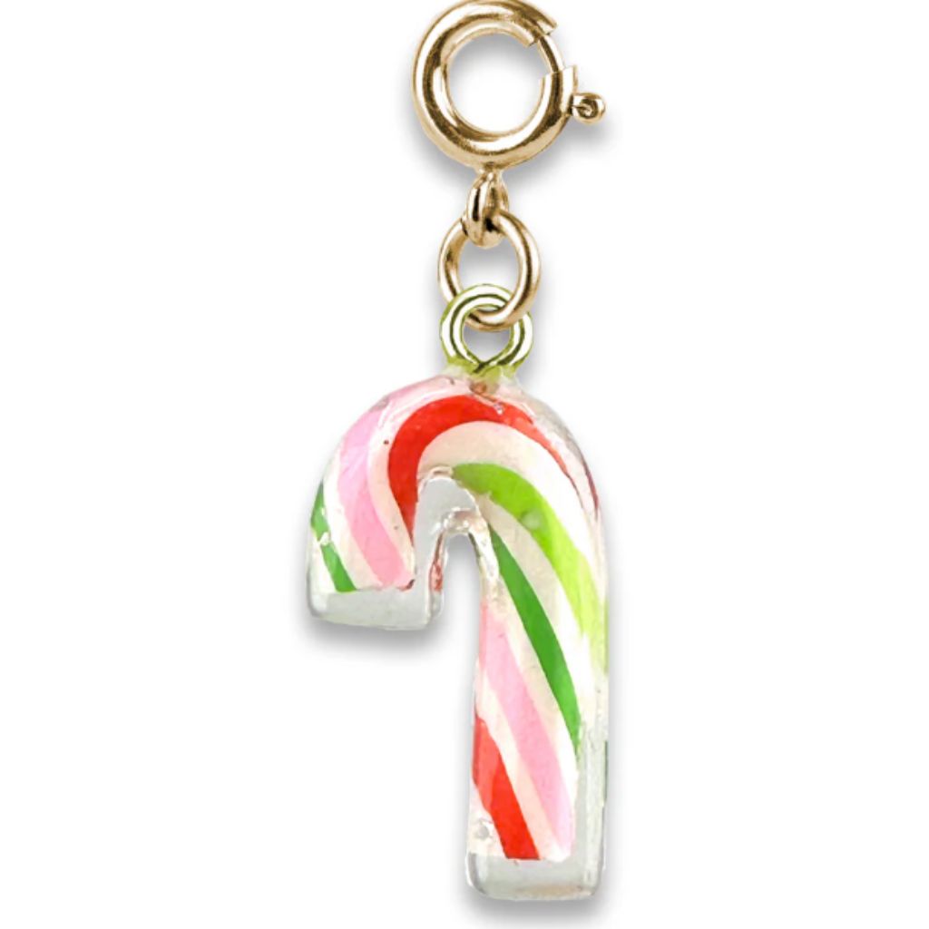 Gold Candy Cane Charm