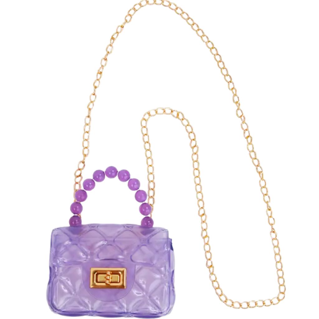 Clear Jelly Purse Lavender