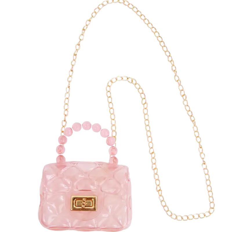 Clear Jelly Purse Pink