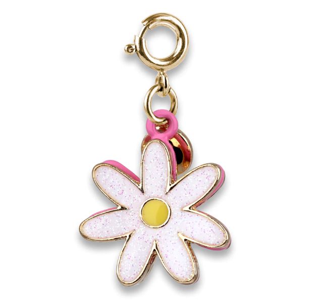Gold Girl Scout Glitter Daisy Charm