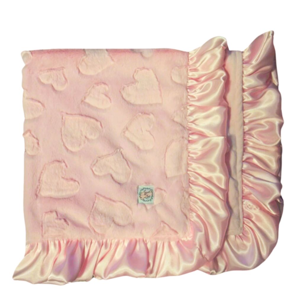 Double Plush Blanket Hearts
