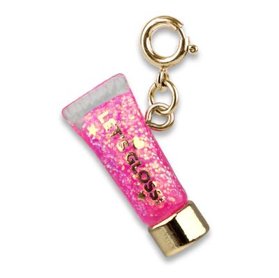 Gold Glitter Lip Gloss Charm