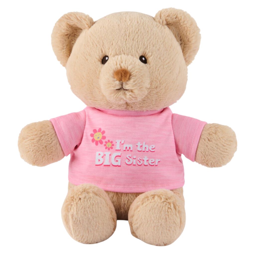 I'm the Big Sister Bear Light Pink 12 in