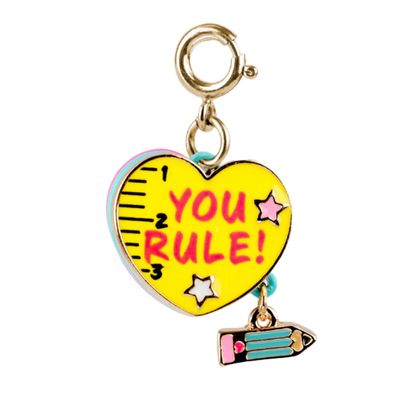Gold You Rule Heart Charm