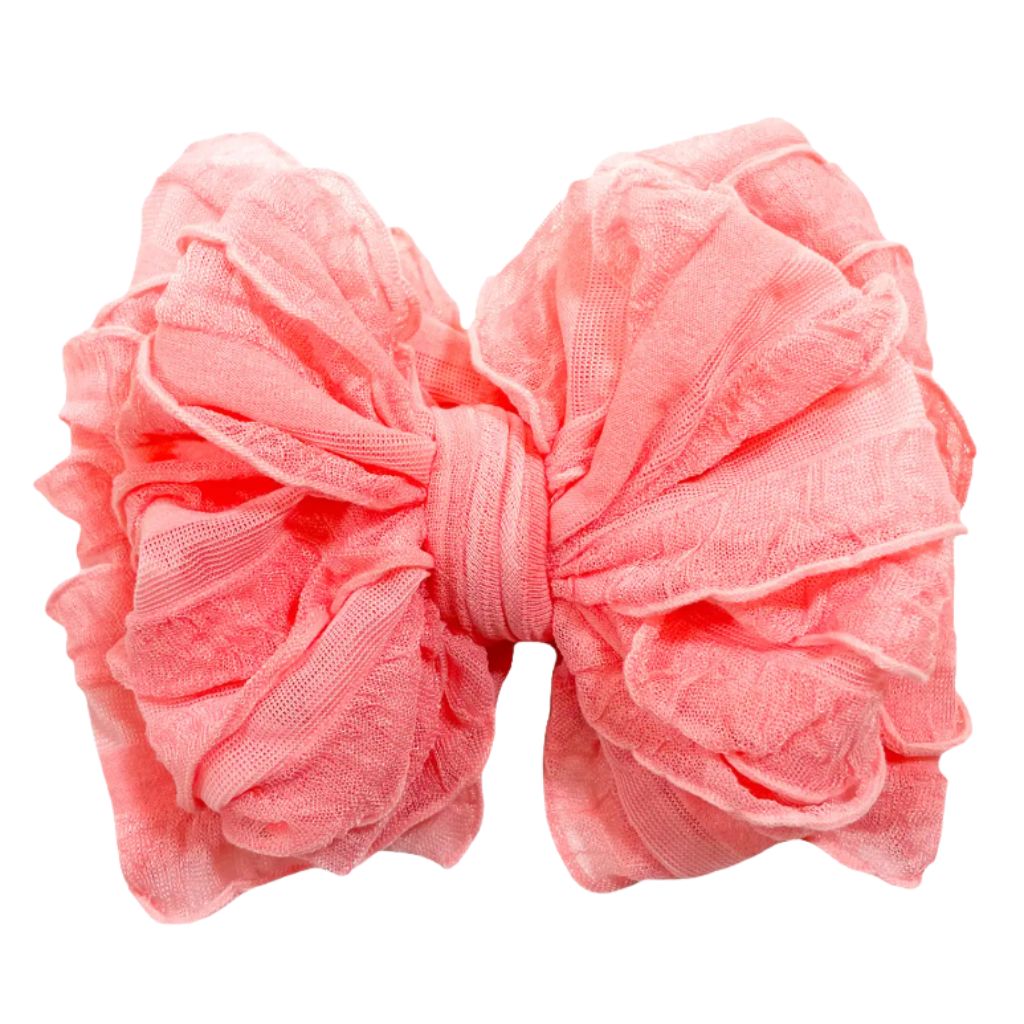 Pink Grapefruit Ruffled Headband