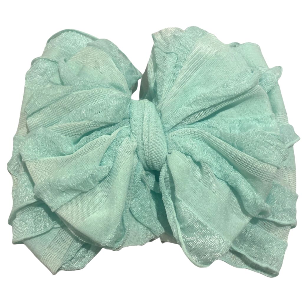 Seafoam Ruffled Headband