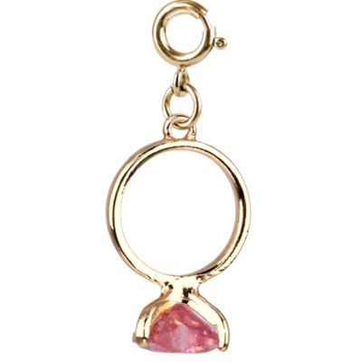 Gold Heart Ring Charm
