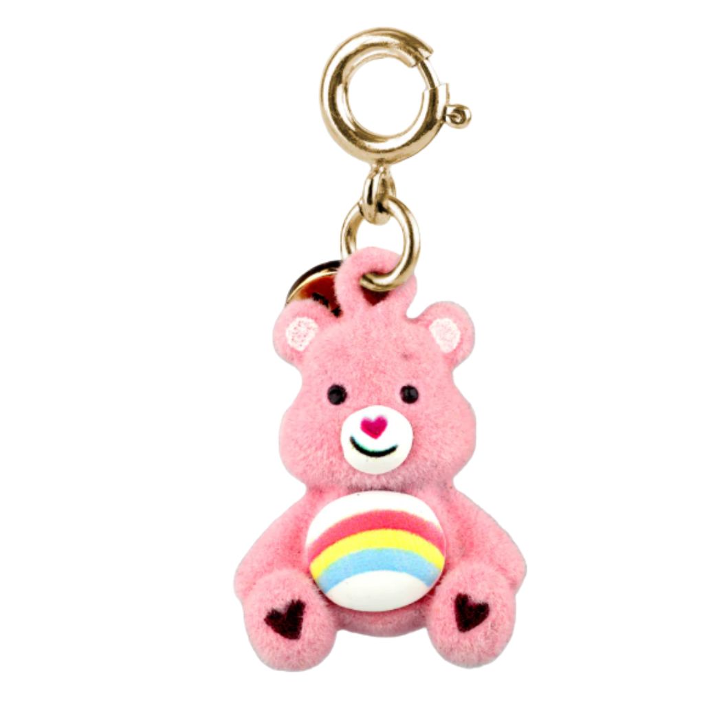 Gold Cheer Care Bear Charm (pink)