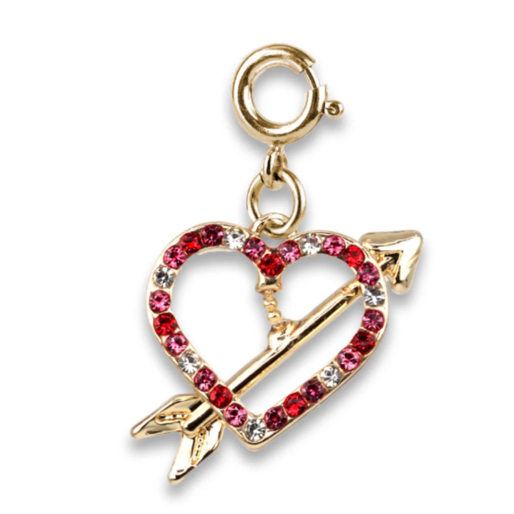 Gold Heart and Arrow Charm
