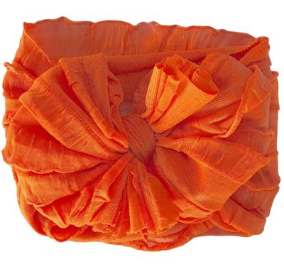 Orange Ruffled Headband