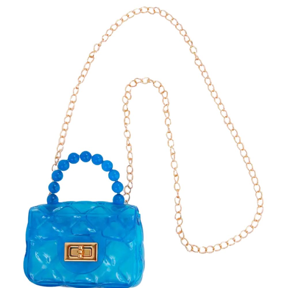 Clear Jelly Purse Blue