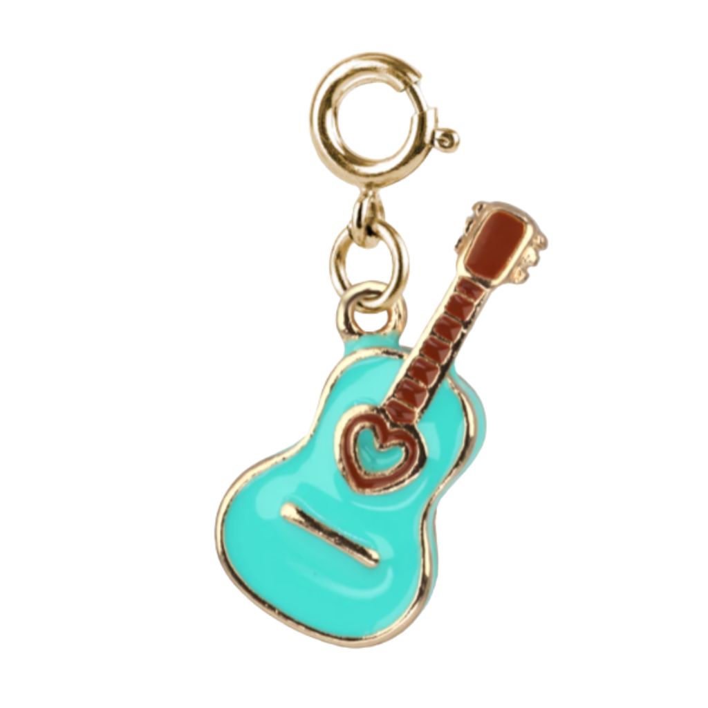 Gold Rebel Girls Guitar Charm