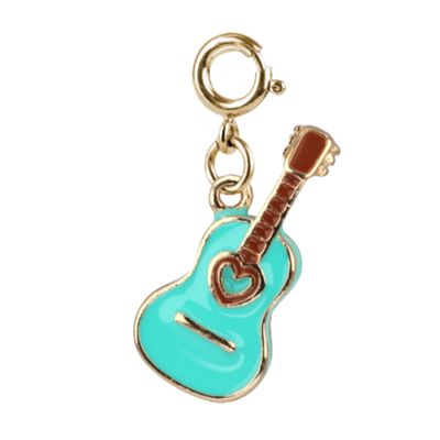 Gold Rebel Girls Guitar Charm