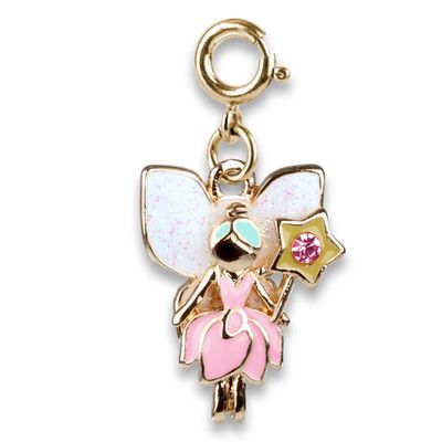 Gold Glitter Fairy Charm