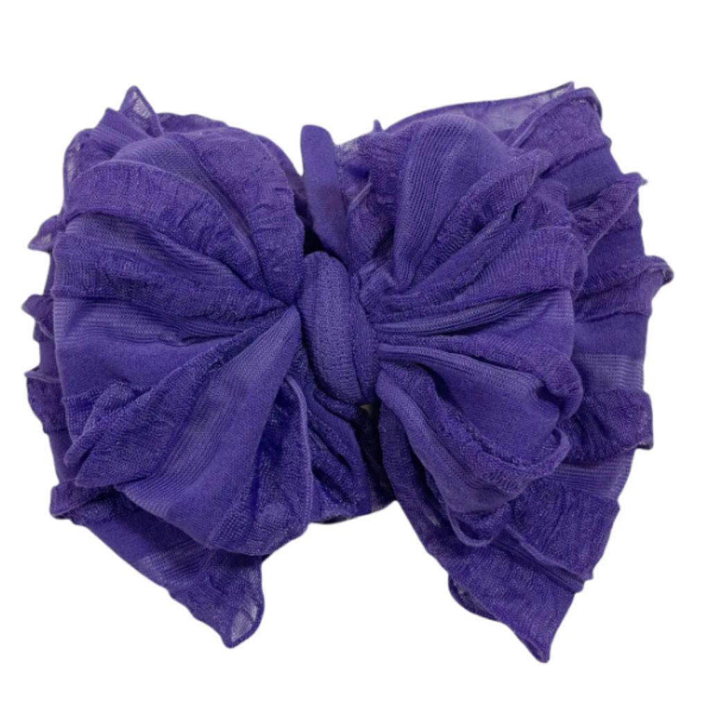 Grape Ruffled Headband
