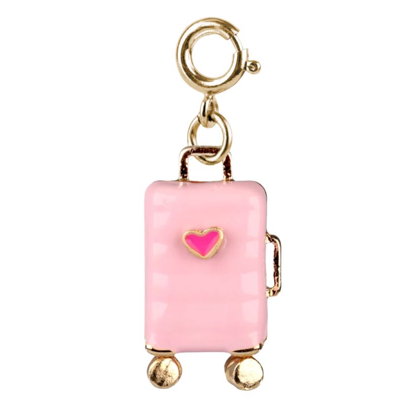 Gold Suitcase Charm