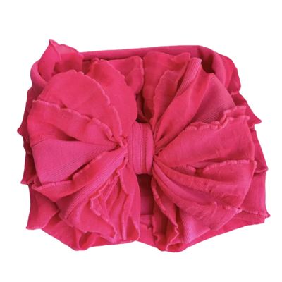 Neon Pink Ruffled Headband