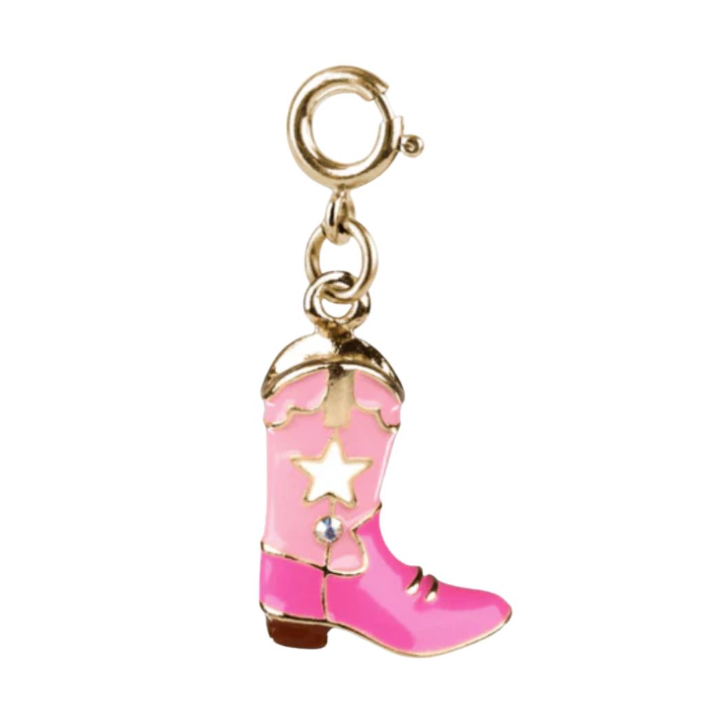 Gold Cowboy Boot Charm
