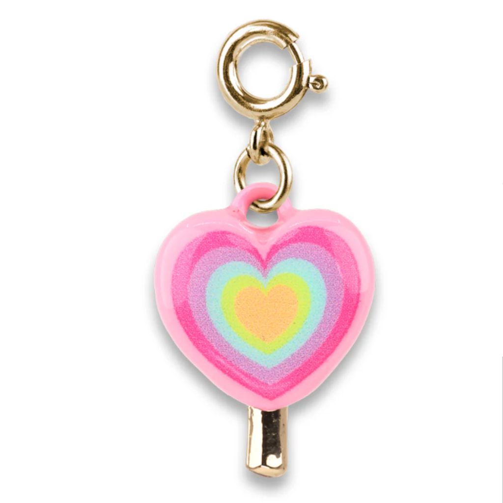 Gold Heart Lollipop Charm