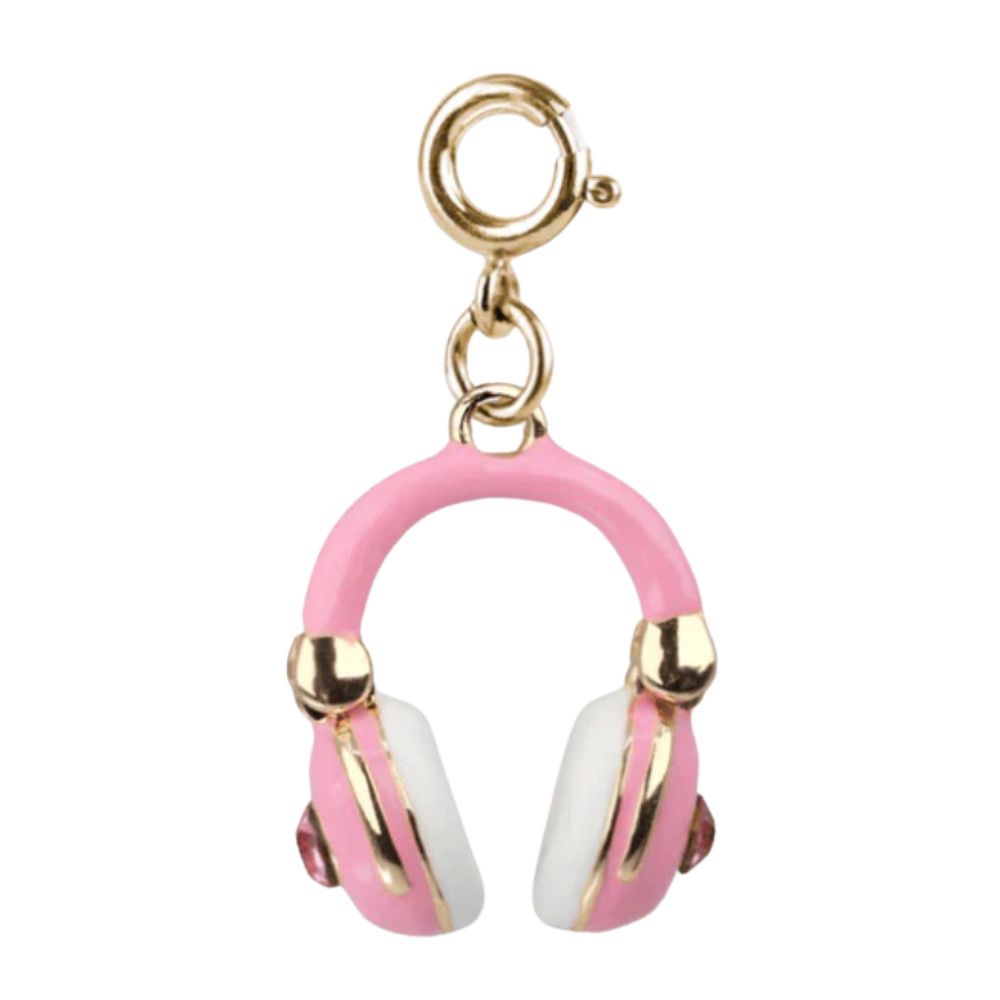 Gold Swivel Headphones Charm