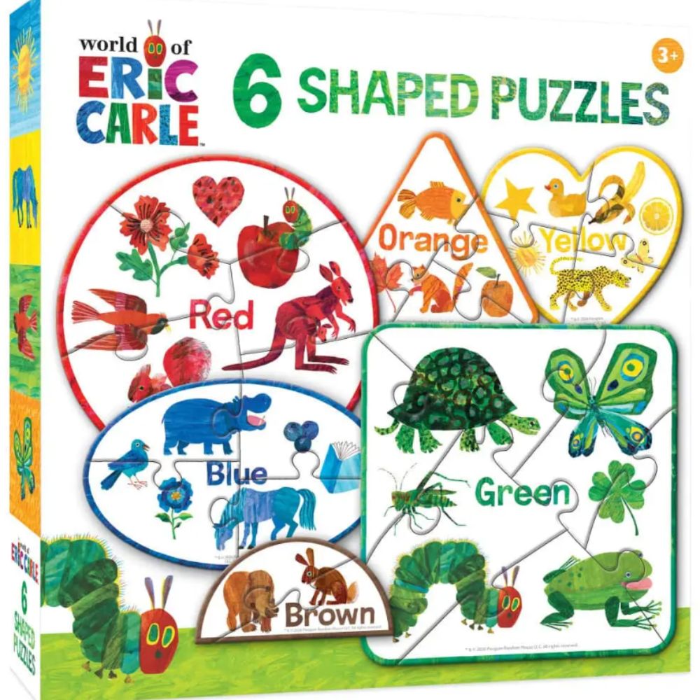 Eric Carle - Colors 6-Pack Mini Shaped Puzzle