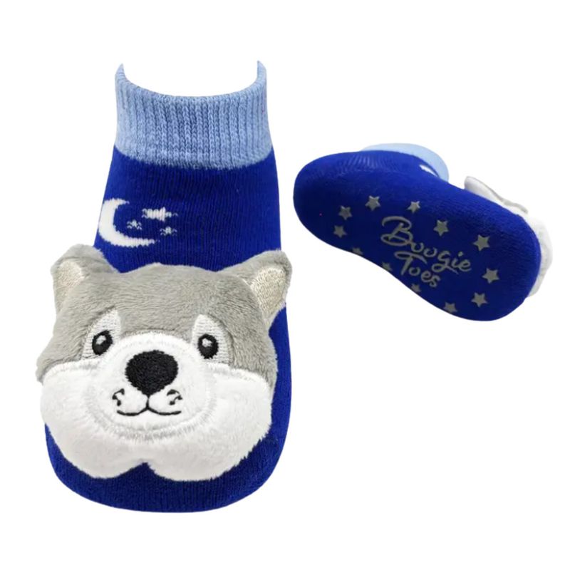 Star Wolf Rattle Socks 0-12m