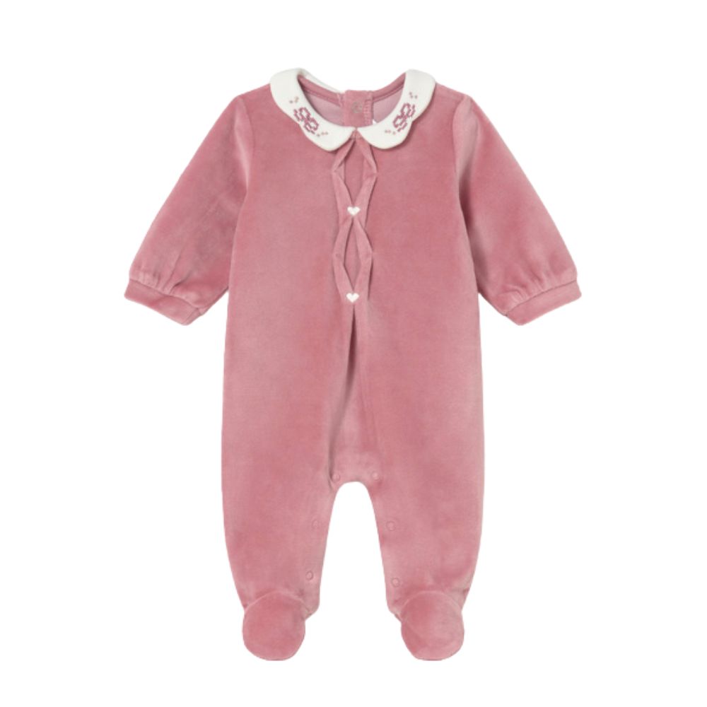 Rose Velour Dress Up Onesie