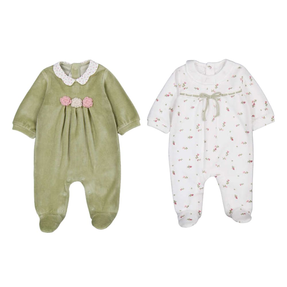Velour Collar Onesie