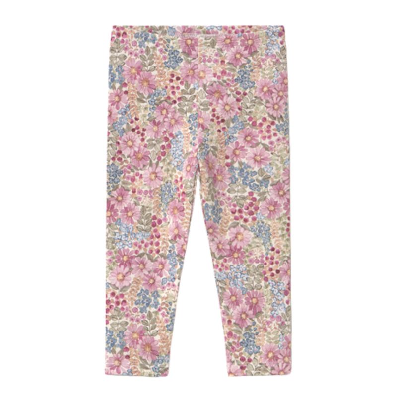 Mauve Floral Leggings