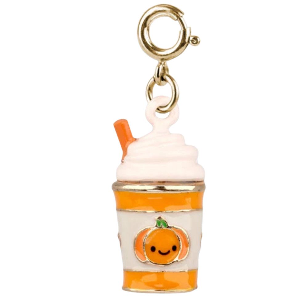 Gold Pumpkin Spice Latte Charm