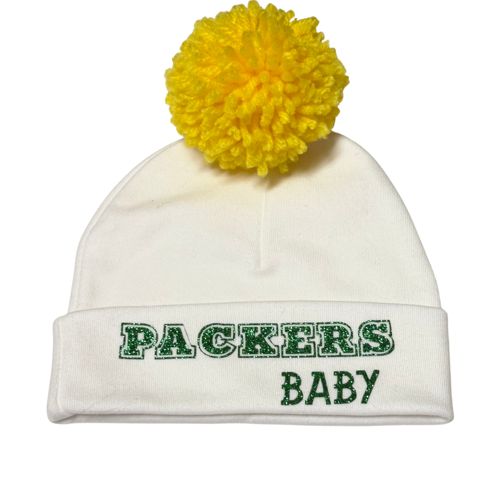 Packers Baby Beanie With Glitter 0-6m