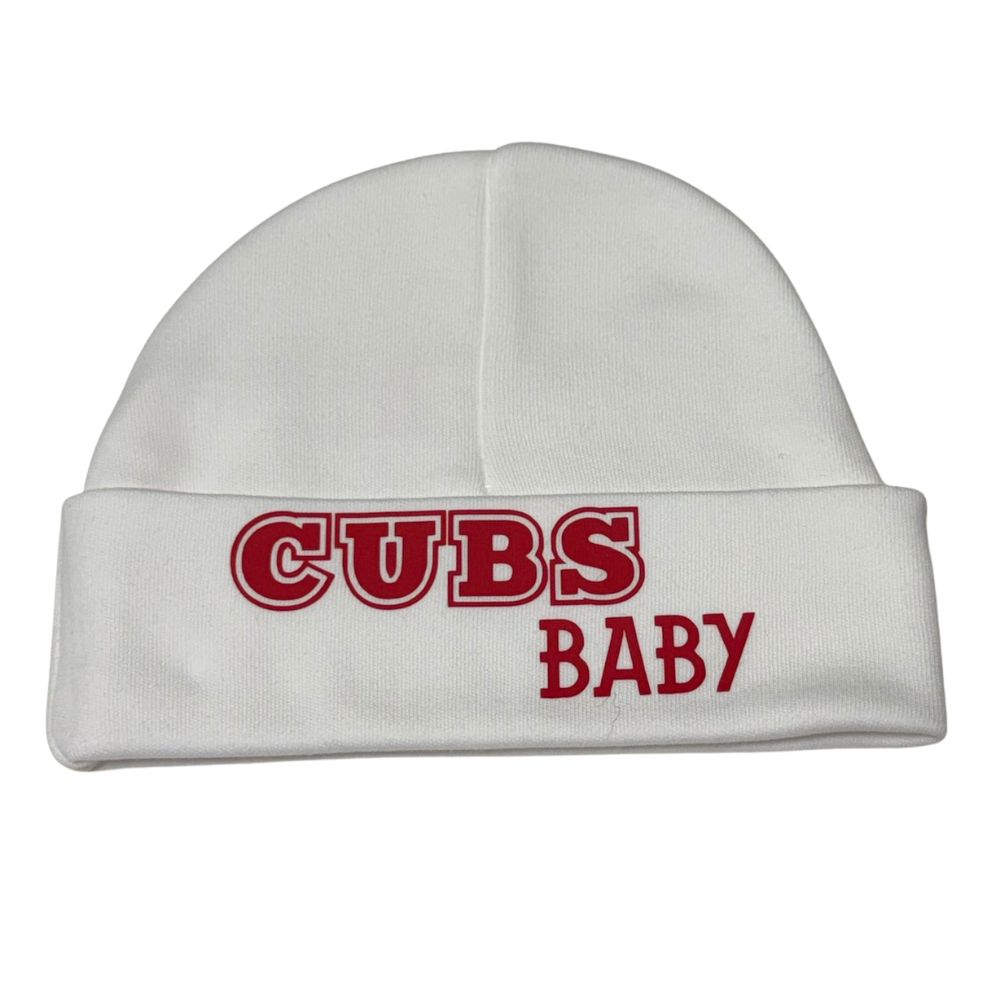 CUBS Baby Beanie No Glitter 0-6m CUBS Baby Beanie No Glitter 0-6m